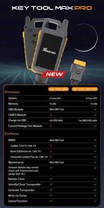 Neuestes Xhorse VVDI-Schlüssel werkzeug Max PRO kombiniert Schlüssel werkzeug Auto diagnose scanner Max Mini-OBD-Werkzeuge - Product Image 4