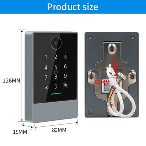 TTLOCK二维码门禁阅读器13.56兆赫射频识别IP67防水键盘二维码扫描仪K3Q + G2集线器与Alexa谷歌主页配合使用 - Product Image 6