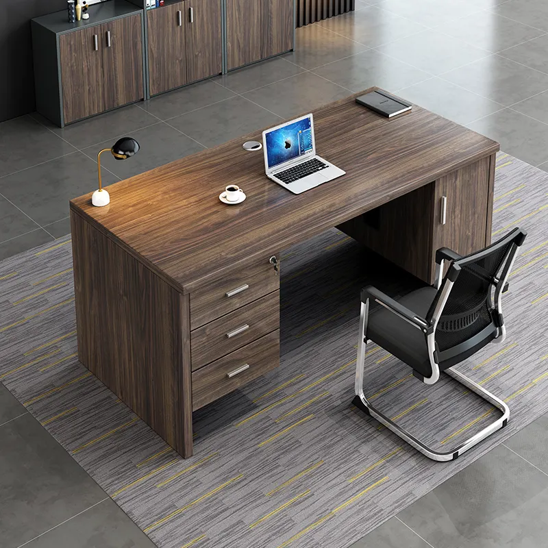 Escritorio de madera para ordenador, mueble de oficina de lujo, mesa de trabajo para el hogar