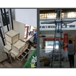 Elevador pequeño Elevador eléctrico Carga de granos Sitio de construcción Carga y descarga Plataforma elevadora eléctrica Escaleras Andamios