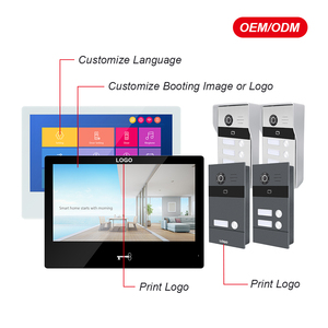 Vídeo <span class=keywords><strong>Intercom</strong></span> Rede Kit Suporte Áudio WIFI Conexão LAN Vídeo <span class=keywords><strong>Intercom</strong></span> Sistema Video Gate Bloqueio Campainha Sistema para Casa