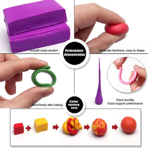 Meihui Art Modeling <strong>Clay</strong> Kit for Kids 50 Colors Non Sticky Reusable Polymer Creative DIY Soft <strong>Clay</strong> with Sculpting Tools - Product Image 2
