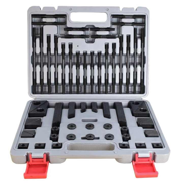 58pcs  Clamp Kit Clamping Kit M10 for Milling Machine Steel Clamping Set