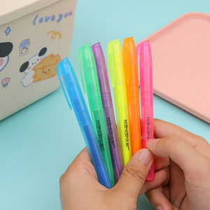 WSY578 Bright Colors Text marker Schnellt rocknende Meißels pitze Fluor scent Marker Highlighter Pen für School Office Home - Product Image 2