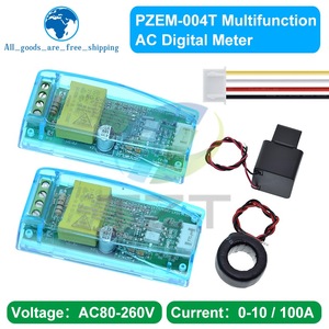 TZT AC Digital multifunzione Meter Watt Power Volt Amp TTL modulo di prova di corrente PZEM-004T con bobina 0-100A 80-260V AC per Arduino - Product Image 5