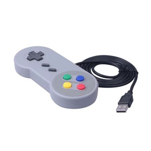 Gamepad con cable USB para Nintendo SNES Joypad Controller Joystick Handle Gaming Controller para Windows PC MAC Computer