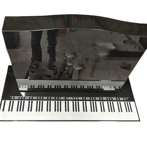 Наружное украшение кладбища фортепьяно в форме индийского черного гранита, уникальный дизайн надгробий в Новой Зеландии - Product Image 5