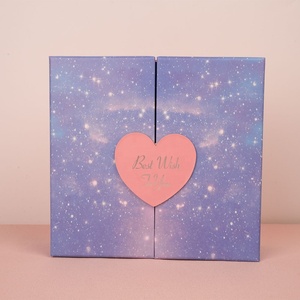 <strong>Box</strong> Printing Elegant <strong>5</strong> Size Double Door Heart Magnetic Jewelry Beauty Cloth Gift Paper Rigid <strong>Box</strong> - Product Image 6