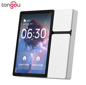 TONGOU 3.5 inç ekran WIFI akıllı duvar anahtarı Sigmesh WIFI IR 1/2/3/4 gang Tuya Alexa APP tarafından kontrol - Product Image 1