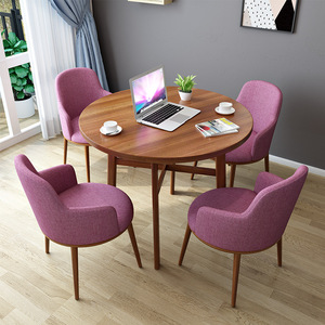 Reception <strong>Table</strong> and Chair Combination Business Negotiation Meeting <strong>Table</strong> Chair Office Leisure Dining Room <strong>Set</strong> - Product Image 6