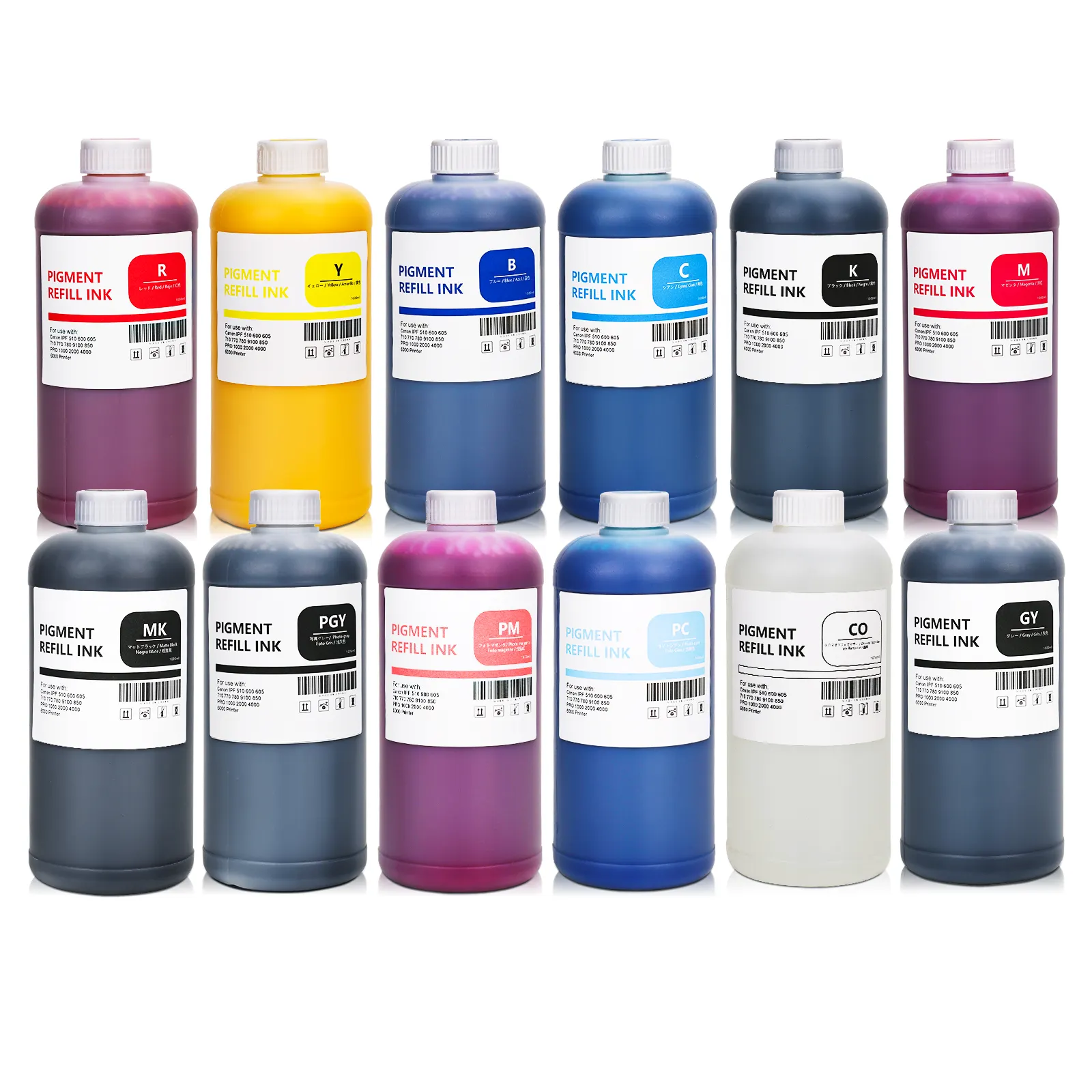 Mejor Precio pfi-107 pfi107 pfi 107 tinta de impresión de tinta de tinte para CANON iPF-670 680, 685, 770, 780, 785 impresoras