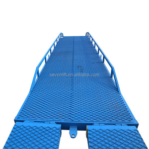 10 Ton Factory <strong>Container</strong> <strong>Loading</strong> Vehicle <strong>Unloading</strong> Ramp Bridge Movable Forklift Hydraulic Car <strong>Loading</strong> Ramps - Product Image 4