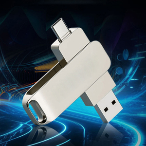 Transferencia de alta velocidad USB 3,2 64GB Memory Stick interfaz dual Tipo C Unidad flash USB para teléfono móvil y computadora