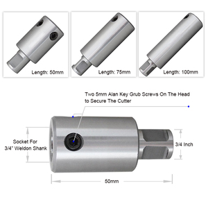 HSS 3/4&quot; <strong>Weldon</strong> Shank Annular Cutter Extension Adapter - Product Image 2
