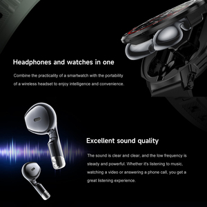 D11 <span class=keywords><strong>2</strong></span> in 1 Reloj Inteligente Video çağrı spor izleme TWS kulakiçi kulaklık ile akıllı saat erkekler Sumsung Android telefon için - Product Image 3