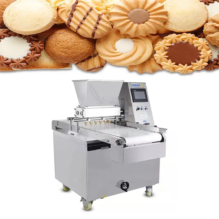 Automatisch einstellbare Geschwindigkeit und Lady Finger Cookies Füll maschine Keks Rotations form maschine Keks Rotations form maschine