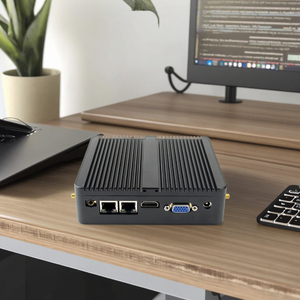 Sharerdp最新コンピュータプロセッサCeleron J4125 Mini-PC Dual Nic Dual ComインダストリアルデスクトップComput Mini PC DDR4ファンなし - Product Image 1