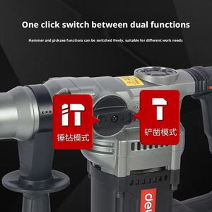 Trapano a Percussione Rotativo Industriale ad Alta Potenza 1000W, Energia d'Impatto 5J, 4500BPM, 3 Velocità, per Calcestruzzo, 26mm, 220V, con Luce LED Integrata - Product Image 4