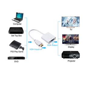 Convertidor de HDTV VGA, cable de Audio y vídeo macho a VGA hembra, adaptador VGA a HD, 1080P - Product Image 4