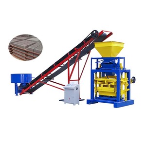 Máquina de producción de bloques sin quemar, modelo de QT4-35, línea de cemento, máquina de fabricación de bloques sin hornear, tecnología alemana, 4 bloques/molde 28 - Product Image 1