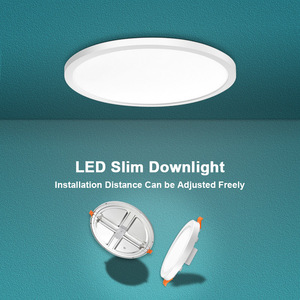 Abd abd 15w yüzeye monte Ultra ince yuvarlak Led gömme aydınlatma 6 inç ayarlanabilir tavan lambası Downlight - Product Image 3