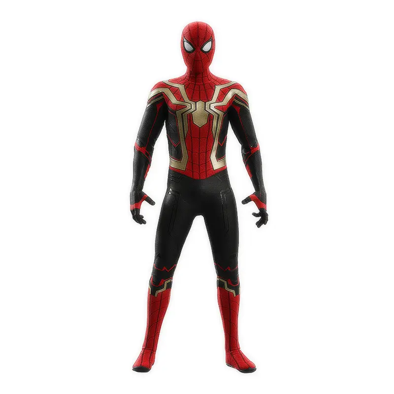 Günstige Fabrik Preis Spiderman Cosplay Kostüm Spider Man Halloween Kostüm Meilen Kleidung weit weg von zu Hause Erwachsene