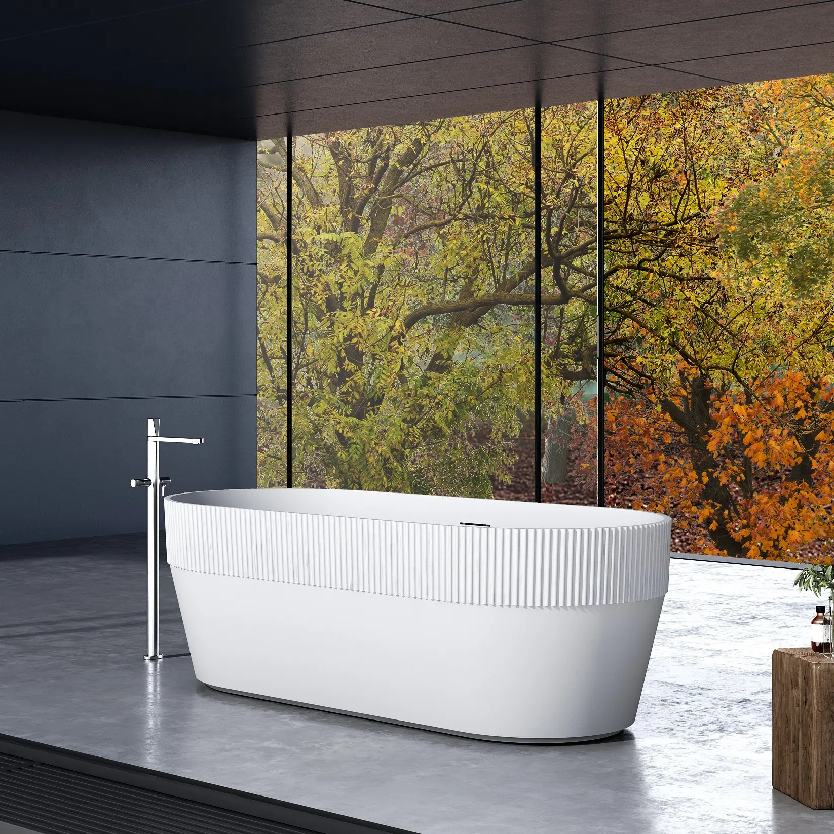 TNS BTW7101 SGCCCEオーストラリアンデザインホワイトコナー固体表面トイレバスルームアクリル自立型バスタブ