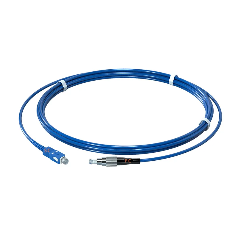 Single Mode Simplex FTTH Drop Cable SC/UPC To FC/UPC Connector Communication Armored Fiber Optic Patch Cord