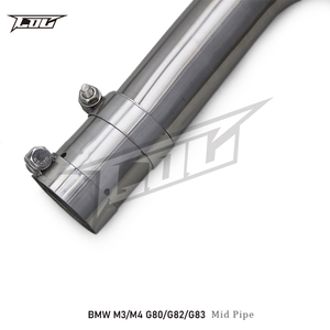 BMW M3/M4 G80/G8X 3.0T 2021-2023用ファクトリーアウトレットExhasutシングルミッドパイプ拡張ブレース付きステンレス鋼304排気管 - Product Image 5