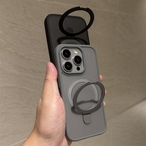 פרוסטד מט שקוף שקוף טלפונים ניידים מכסה עבור iPhone 11/11 במקרה חסין shockpro max עם מחזיק kickstסטנד מגנטי בלתי נראה - Product Image 6