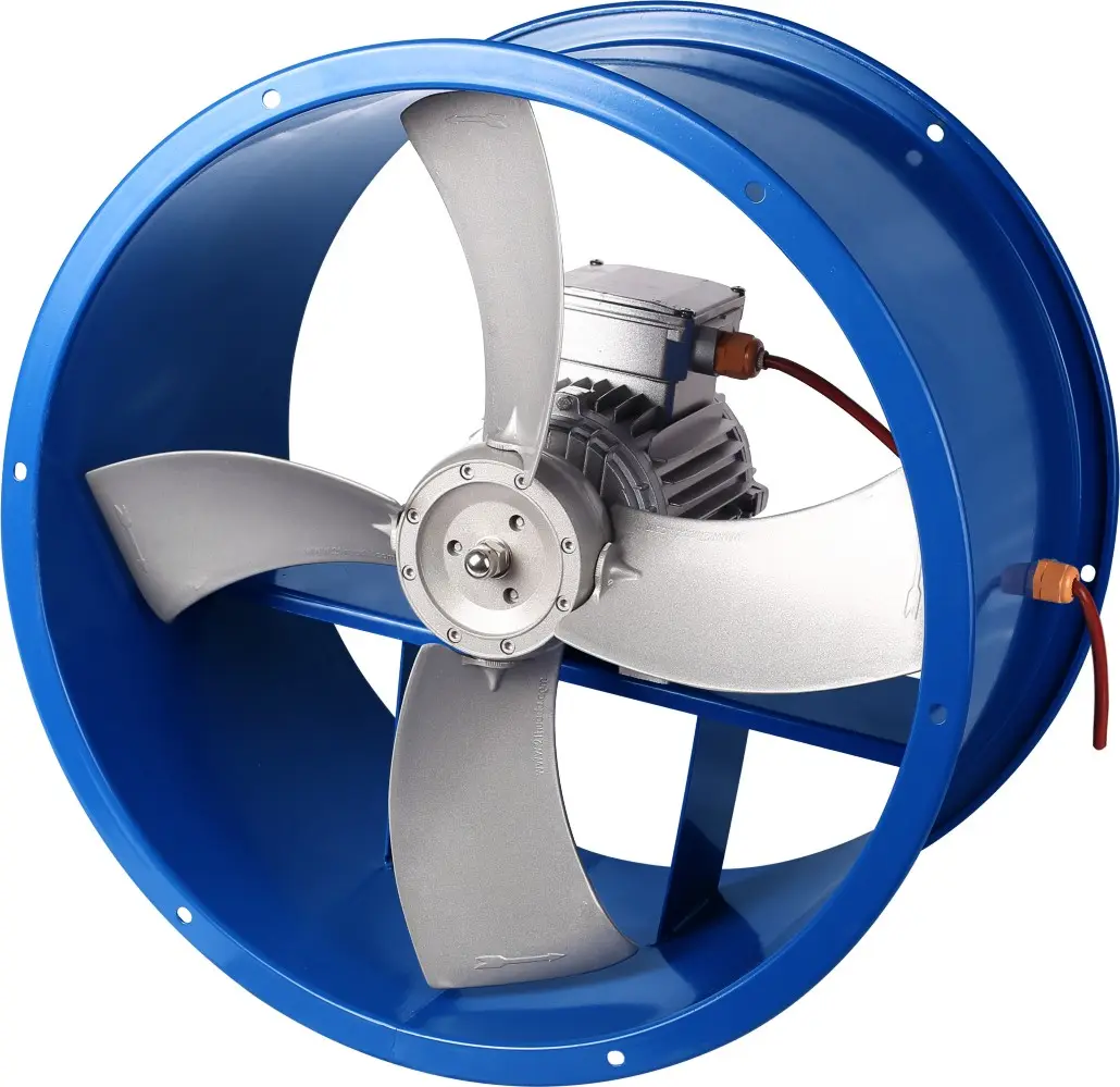 Aspas de aleación de aluminio, ventilador de flujo axial de ventilación industrial de dos direcciones