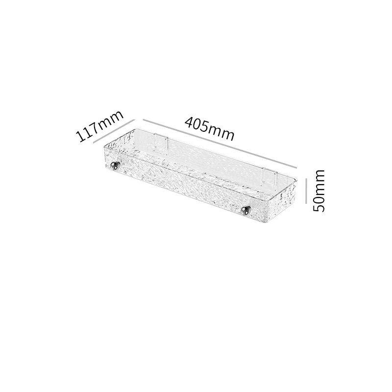 40CM-argent transparent moyen