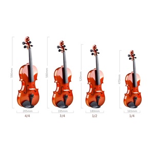 Favourite Chinese Violin Brands 4/4 Full Size Violin Set Matte <strong>Fiddle</strong> for Beginners Adults with Hard Case,Rosin - Product Image 6