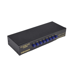 FJ-801AV Fjgear 8 Port Video <strong>Audio</strong> Manual <strong>Switch</strong> 8 Port <strong>Input</strong> 1 Port <strong>Output</strong> Plug and Play with Metal Shell - Product Image 2