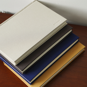 Impresión personalizada libro Logo diario cuaderno conjunto libretas diferentes colores tela Lino Tapa dura A5 diario semanal planificador - Product Image 3