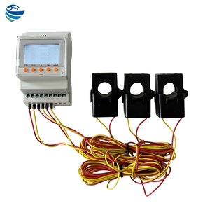 Medidor de vatios digital LCD de 4 cables trifásico de riel DIN con interfaz de comunicación RS485, transformador de corriente de 80A, 120A, 200A CT - Product Image 1