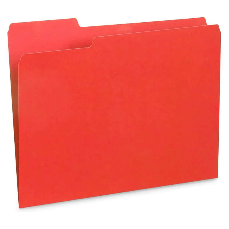 Fabricación ecológica personalizada A4 A5 A6 impermeable a prueba de aceite rojo brillante portátil de marca Clip carpeta de archivos Carpeta de papel