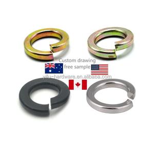 แหวนล็อกแยกชุบสังกะสีเครื่องซักผ้าสปริง Din127สแตนเลส - Product Image 1