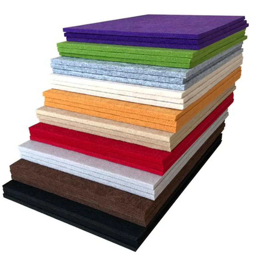 European Standard Acoustic Solution PET Polyester Fiber Acoustic Panel Sound Absorbing Acoustic Board