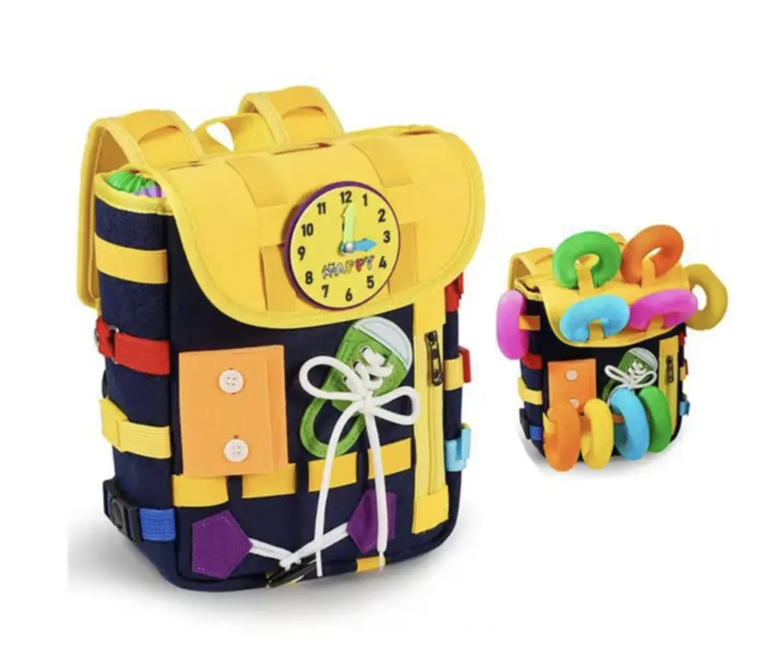 अनुकूलन पूर्वस्कूली ADHD गतिविधियों शैक्षिक खिलौने मोंटेसरी संवेदी बैग बैग सीखने प्यारा जानवर बच्चा व्यस्त बोर्ड