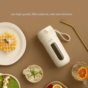Taşınabilir sıkacağı ve Blender 10 bıçakları mikser ezilmiş buz 350ml USB tip-c Mini mikser meyve suyu şişesi Blender Blender mutfak - Product Image 4