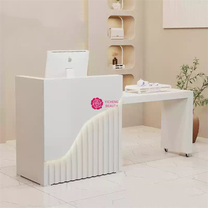 宜城美容热卖多功能可伸缩前台办公室小型接待台柜台价格便宜 - Product Image 5