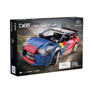 Cada C51078W 1/20 çift mod APP kontrol C4 WRC 2008 yarış araba yapı taşları modeli DIY montaj spor araba oyuncak - Product Image 6
