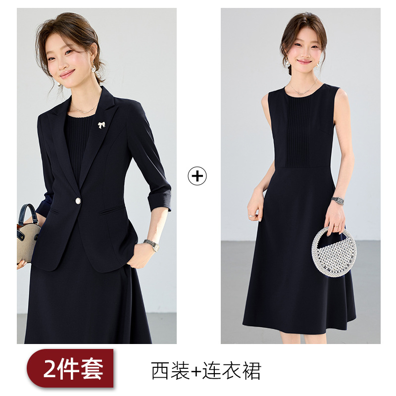 Black suit dress