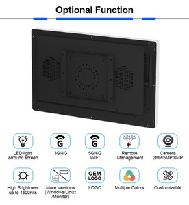 Full HD 1080p Wifi Android 15 15,6 Pulgadas PCAP Pantalla táctil capacitiva TFT LCD Pantalla táctil Monitor Pantalla 15 pulgadas - Product Image 3