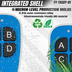 Vendita calda 433MHz telecomando a 4 pulsanti configurazione personalizzabile per più codici remoti compatibili cancelli laminati realizzati in metallo fabbrica - Product Image 2