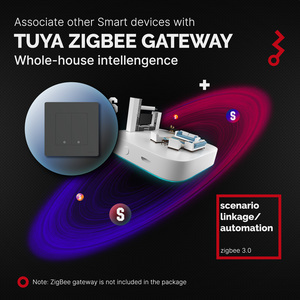 MOES New Star Ring Series Tuya Smart ZigBee3.0プッシュボタンスイッチ埋め込みライトタッチA Work with Alexa Google Home - Product Image 5