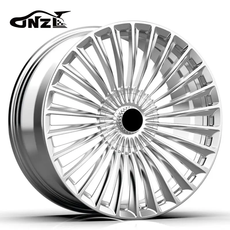 Zhenlun Multi Spoke Alloy Wheels Silver Polished Finished Casting Car Wheels For 5*112 Ben Maybach GLS