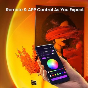 Smart Sunset Projection Light <strong>APP</strong> RGB 16 Colors Usb <strong>Led</strong> Projector Sunset Lamp for Home Decorations Garden Use Metal Material - Product Image 3