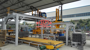 automatischer palettenstapler ziegelblockstapler betonziegelstapler mit ziegelklammerarm betonblöcke stapelmaschine - Product Image 5
